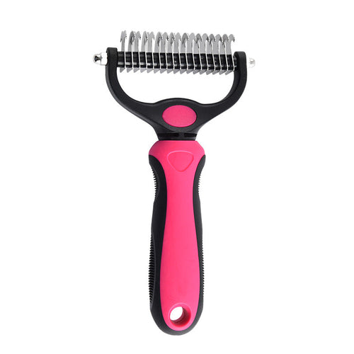 SIHI Dog & Cat Dematting Comb, Double-Sided Pet Grooming Brush