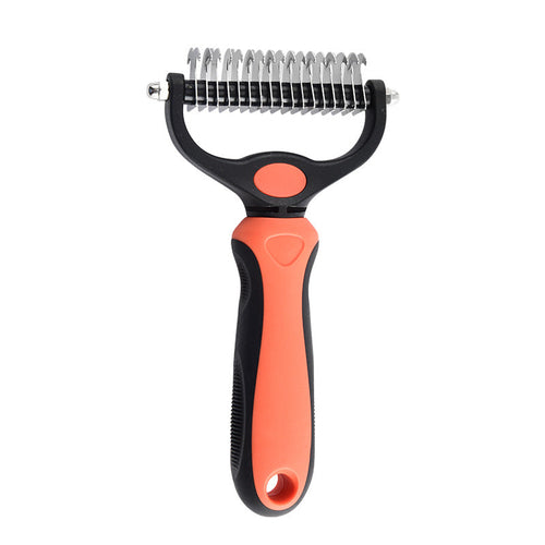 SIHI Dog & Cat Dematting Comb, Double-Sided Pet Grooming Brush