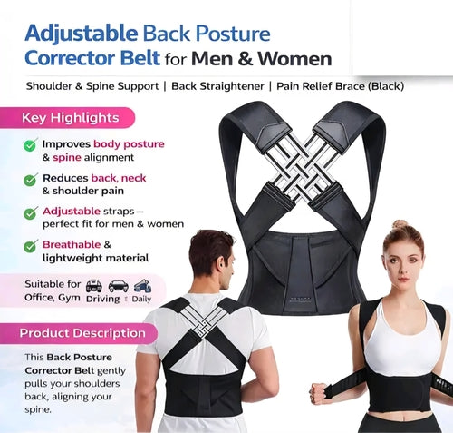 Adjustable Back Posture Corrector Brace